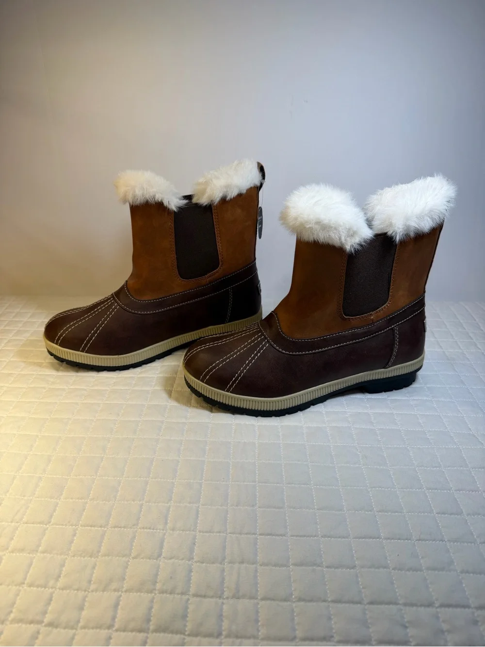 London Fog Mildred Waterproof Winter Snow Boots Women’s Size 9 Brown New Tags
